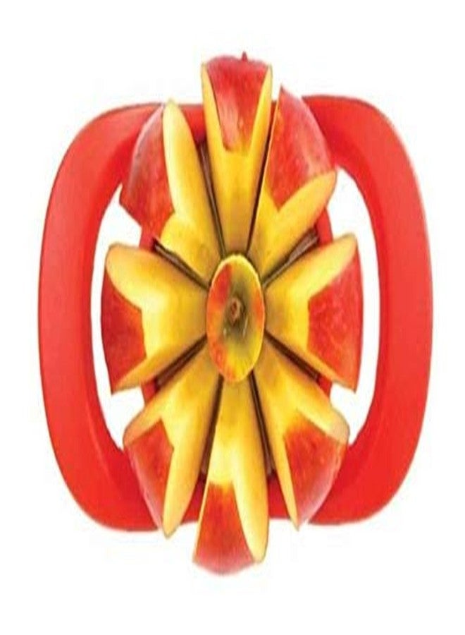 LSARI Apple Cutter/Slicer with 8 Blades Heavy Plastic and Stainless Steel Blades Fruit Slicer Pack of 1 - Image 2